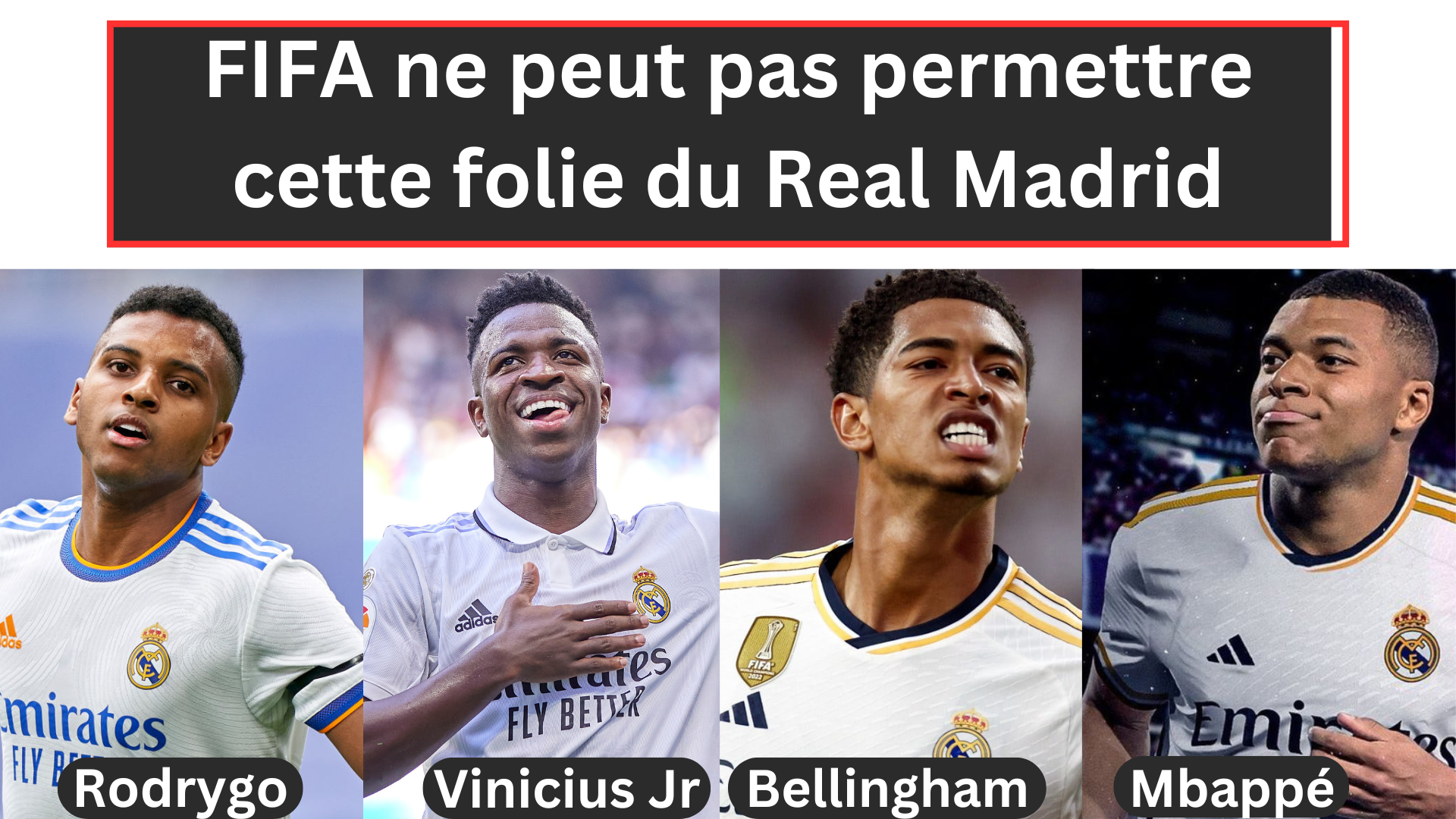 La FIFA ne peut pas permettre cette folie du Real Madrid